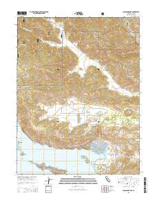 Clearlake Oaks California Current topographic map, 1:24000 scale, 7.5 X 7.5 Minute, Year 2015