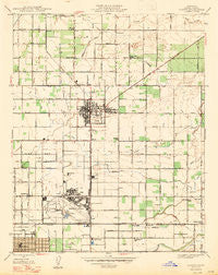 Clovis California Historical topographic map, 1:24000 scale, 7.5 X 7.5 Minute, Year 1947