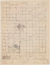 Clovis California Historical topographic map, 1:24000 scale, 7.5 X 7.5 Minute, Year 1947