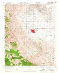 Coalinga California Historical topographic map, 1:62500 scale, 15 X 15 Minute, Year 1956