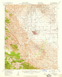 Coalinga California Historical topographic map, 1:62500 scale, 15 X 15 Minute, Year 1956