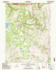 Cold Spring Mtn California Historical topographic map, 1:24000 scale, 7.5 X 7.5 Minute, Year 1993