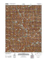 Cold Fork California Historical topographic map, 1:24000 scale, 7.5 X 7.5 Minute, Year 2012