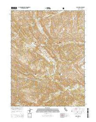 Cold Fork California Current topographic map, 1:24000 scale, 7.5 X 7.5 Minute, Year 2015