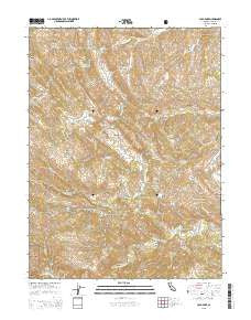 Cold Fork California Current topographic map, 1:24000 scale, 7.5 X 7.5 Minute, Year 2015