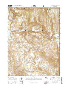 Cold Spring Mountain California Current topographic map, 1:24000 scale, 7.5 X 7.5 Minute, Year 2015