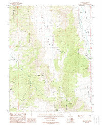 Coleville California Historical topographic map, 1:24000 scale, 7.5 X 7.5 Minute, Year 1988