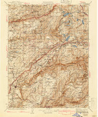 Colfax California Historical topographic map, 1:125000 scale, 30 X 30 Minute, Year 1938