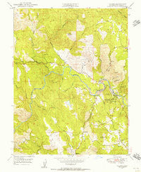 Coloma California Historical topographic map, 1:24000 scale, 7.5 X 7.5 Minute, Year 1949