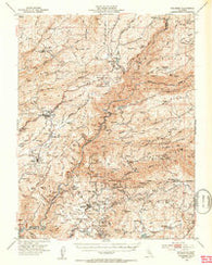 Columbia California Historical topographic map, 1:62500 scale, 15 X 15 Minute, Year 1948