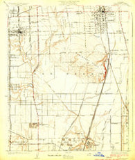 Compton California Historical topographic map, 1:24000 scale, 7.5 X 7.5 Minute, Year 1924