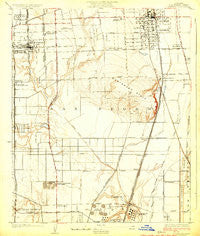 Compton California Historical topographic map, 1:24000 scale, 7.5 X 7.5 Minute, Year 1924