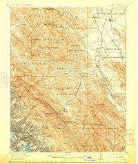 Concord California Historical topographic map, 1:62500 scale, 15 X 15 Minute, Year 1915