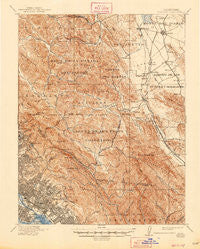 Concord California Historical topographic map, 1:62500 scale, 15 X 15 Minute, Year 1915