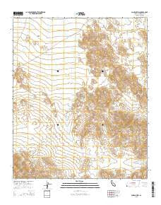 Conejo Well California Current topographic map, 1:24000 scale, 7.5 X 7.5 Minute, Year 2015