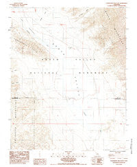 Confidence Hills East California Historical topographic map, 1:24000 scale, 7.5 X 7.5 Minute, Year 1984