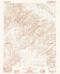 Confidence Hills West California Historical topographic map, 1:24000 scale, 7.5 X 7.5 Minute, Year 1985
