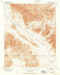 Confidence Hills California Historical topographic map, 1:62500 scale, 15 X 15 Minute, Year 1950