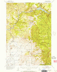 Copco California Historical topographic map, 1:62500 scale, 15 X 15 Minute, Year 1954