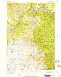 Copco California Historical topographic map, 1:62500 scale, 15 X 15 Minute, Year 1954