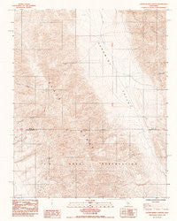 Copper Queen Canyon California Historical topographic map, 1:24000 scale, 7.5 X 7.5 Minute, Year 1984