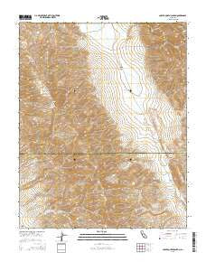 Copper Queen Canyon California Current topographic map, 1:24000 scale, 7.5 X 7.5 Minute, Year 2015