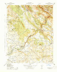 Copperopolis California Historical topographic map, 1:62500 scale, 15 X 15 Minute, Year 1942