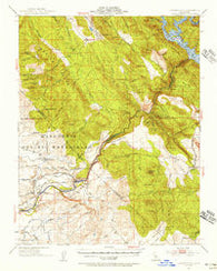 Copperopolis California Historical topographic map, 1:62500 scale, 15 X 15 Minute, Year 1954