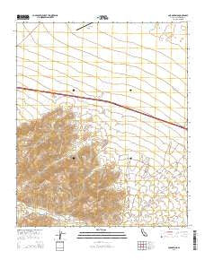 Corn Spring California Current topographic map, 1:24000 scale, 7.5 X 7.5 Minute, Year 2015