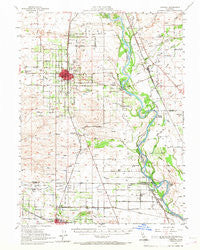 Corning California Historical topographic map, 1:62500 scale, 15 X 15 Minute, Year 1951