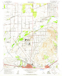 Corona North California Historical topographic map, 1:24000 scale, 7.5 X 7.5 Minute, Year 1954