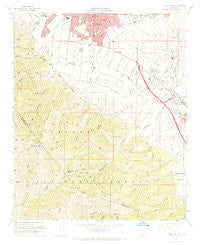 Corona South California Historical topographic map, 1:24000 scale, 7.5 X 7.5 Minute, Year 1967