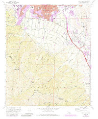 Corona South California Historical topographic map, 1:24000 scale, 7.5 X 7.5 Minute, Year 1967