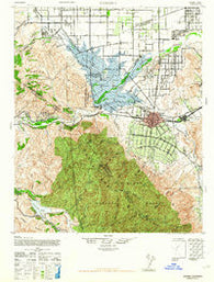 Corona California Historical topographic map, 1:62500 scale, 15 X 15 Minute, Year 1942