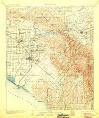 Corona California Historical topographic map, 1:125000 scale, 30 X 30 Minute, Year 1902