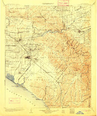 Corona California Historical topographic map, 1:125000 scale, 30 X 30 Minute, Year 1902