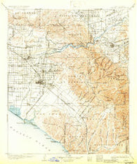 Corona California Historical topographic map, 1:125000 scale, 30 X 30 Minute, Year 1902