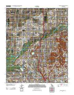 Corona North California Historical topographic map, 1:24000 scale, 7.5 X 7.5 Minute, Year 2012