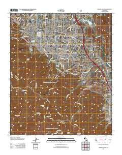 Corona South California Historical topographic map, 1:24000 scale, 7.5 X 7.5 Minute, Year 2012