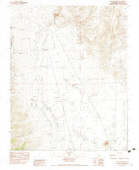 Coso Junction California Historical topographic map, 1:24000 scale, 7.5 X 7.5 Minute, Year 1982