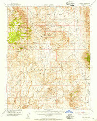 Coso Peak California Historical topographic map, 1:62500 scale, 15 X 15 Minute, Year 1951
