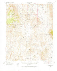 Coso Peak California Historical topographic map, 1:62500 scale, 15 X 15 Minute, Year 1951