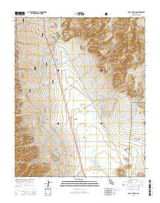 Coso Junction California Current topographic map, 1:24000 scale, 7.5 X 7.5 Minute, Year 2015