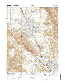 Cotati California Current topographic map, 1:24000 scale, 7.5 X 7.5 Minute, Year 2015
