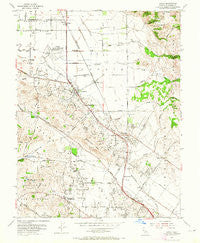 Cotati California Historical topographic map, 1:24000 scale, 7.5 X 7.5 Minute, Year 1954