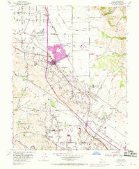 Cotati California Historical topographic map, 1:24000 scale, 7.5 X 7.5 Minute, Year 1954