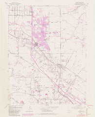 Cotati California Historical topographic map, 1:24000 scale, 7.5 X 7.5 Minute, Year 1954