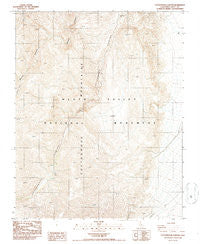 Cottonwood Canyon California Historical topographic map, 1:24000 scale, 7.5 X 7.5 Minute, Year 1987