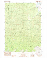 Cottonwood Peak California Historical topographic map, 1:24000 scale, 7.5 X 7.5 Minute, Year 1983