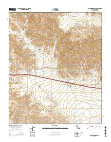 Cottonwood Basin California Current topographic map, 1:24000 scale, 7.5 X 7.5 Minute, Year 2015